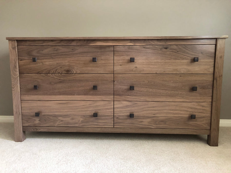 Walnut Shaker Dresser - Horizontal