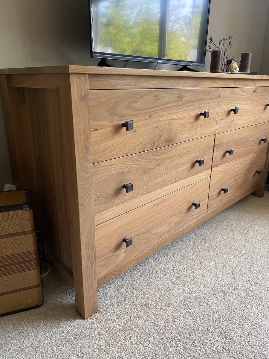 Walnut Shaker Dresser - Horizontal