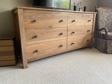 Walnut Shaker Dresser - Horizontal